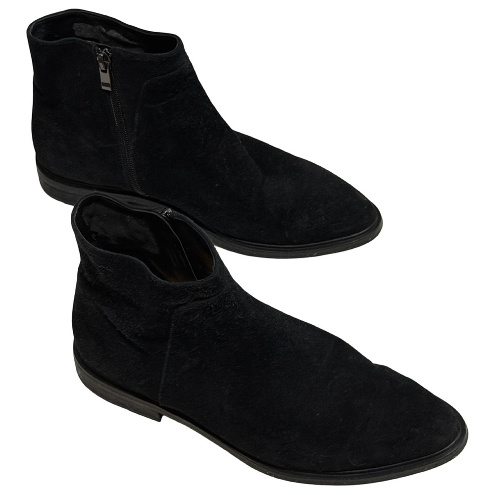 Via Spiga Men's Black Suede Boots CB18